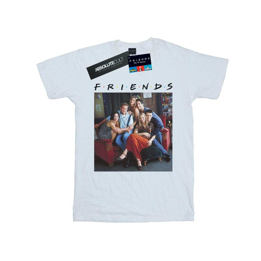 Friends Womens/Ladies Group Photo Couch Cotton Boyfriend T-Shirt