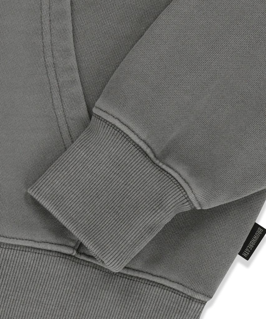 Укороченная толстовка с капюшоном W Patch - Серая