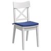 Seat Cushion Set 4 pcs Police Blue 40 x 40 x 3 cm Velvet