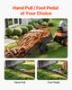 VEVOR Garden Utility Trailer, 28 Cu. Ft. & 800kg, ATV UTV Trailer, Tow Behind Steel Dump Trailers, Removable Rear Panel
