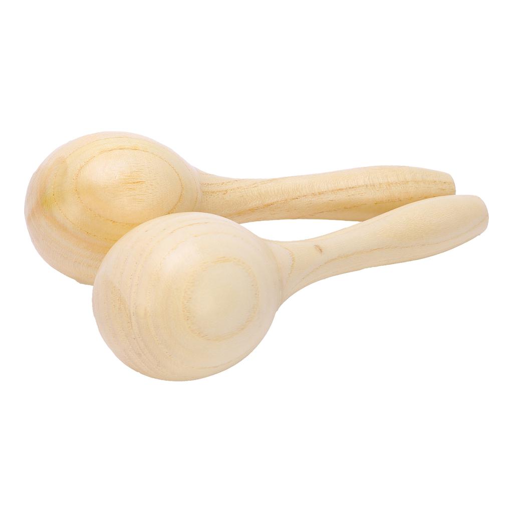 2Pcs Sand Hammer Early Education Instrument Wooden Toddler Percussion Musical Toy Set Kit