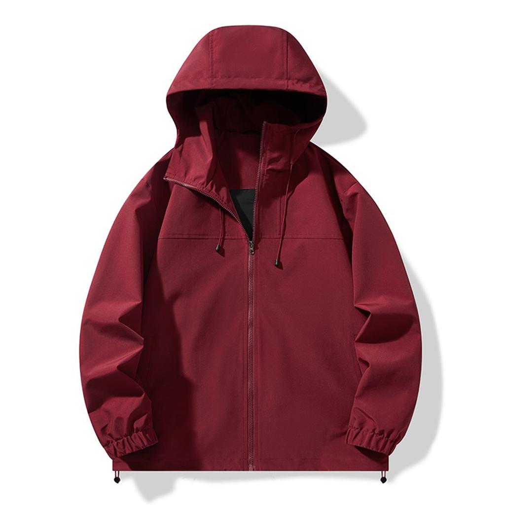 Men's Hooded Three Bar Jacket Casual Fashion Loose Outdoor Mountaineering Couple Jacket