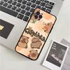 Мультяшный чехол для телефона с капибарой для iPhone 17 16 15 14 11 12 13 Mini Pro XS Max Plus Funda Shell