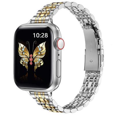 Для Apple Watch 10 46 мм/Ultra 2/Ultra 49 мм/9 8 7 45 мм/SE (2023) SE (2022) SE 6 5 4 44мм/3 2 1 42мм Металлический ремешок