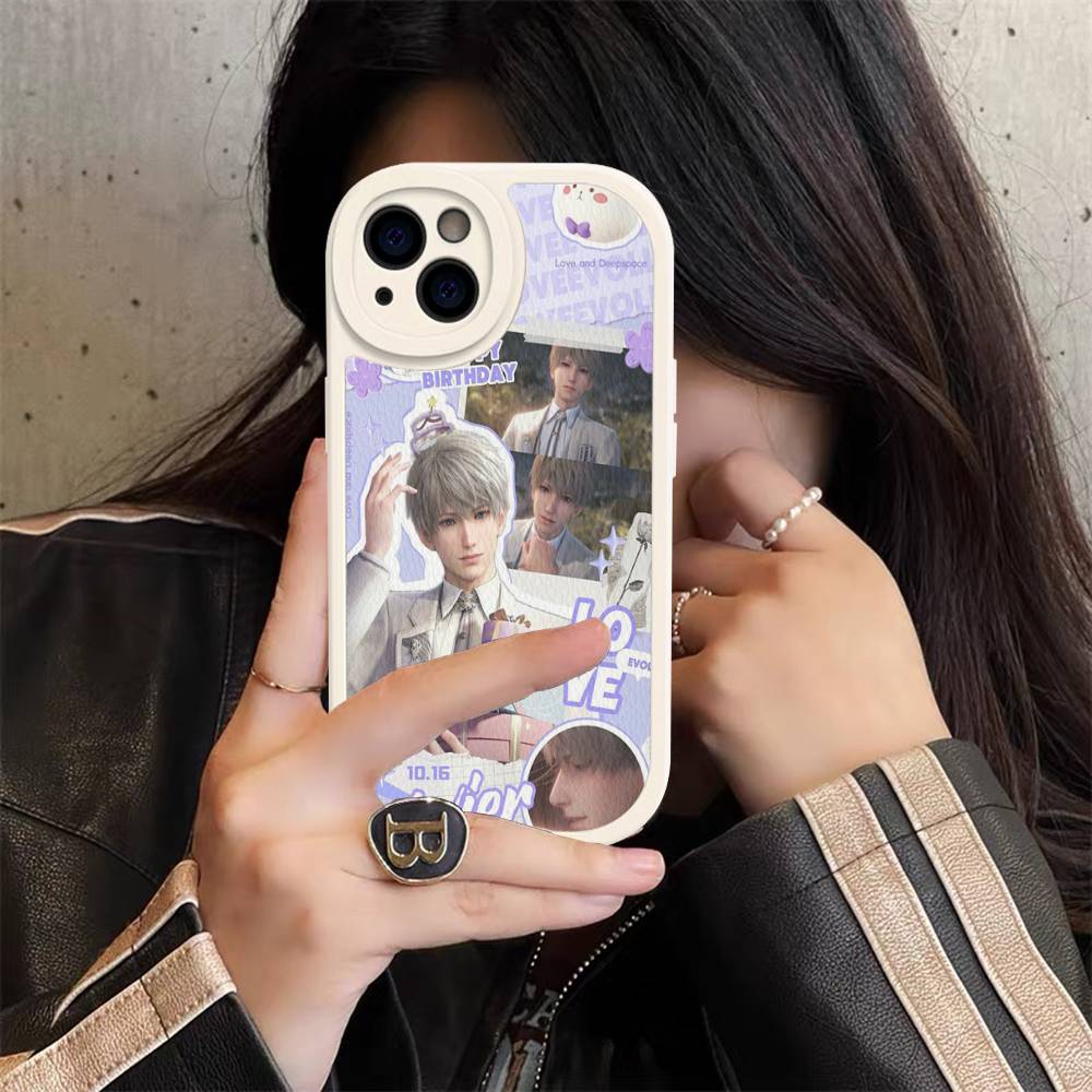 Чехол для телефона Love And Deepspace Sylus для iPhone 16 15 14 13 12 11 Pro Max Plus Кожаный Мягкий Чехол