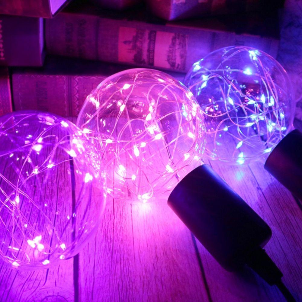 Wedding Party RGB Lighting Holiday LED Light Bulb Copper Wire Bulb String Light Night Light