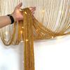 String Curtain Shiny Tassel Line Curtains Window Door Divider Drape Living Room Decor Valance Glitter Door String Curtain