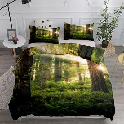 Morning Forest индивидуальный комплект пододеяльников King Queen Double Full Twin Single Size комплект постельного белья