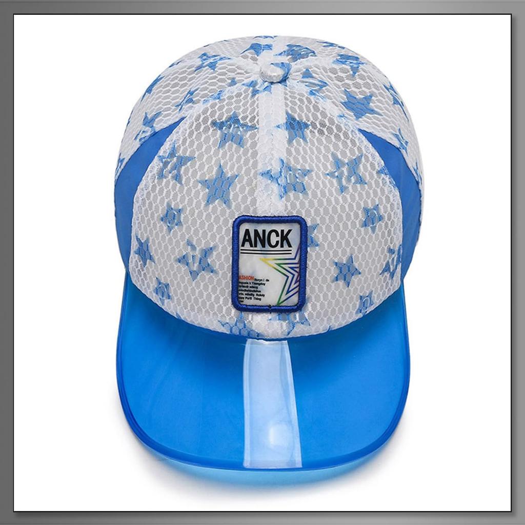 Buzz Selection Baseball Sparkly Star for Boys and CAP727 Hat, Kids' Design, Casual, Girls, (Sky Blue)