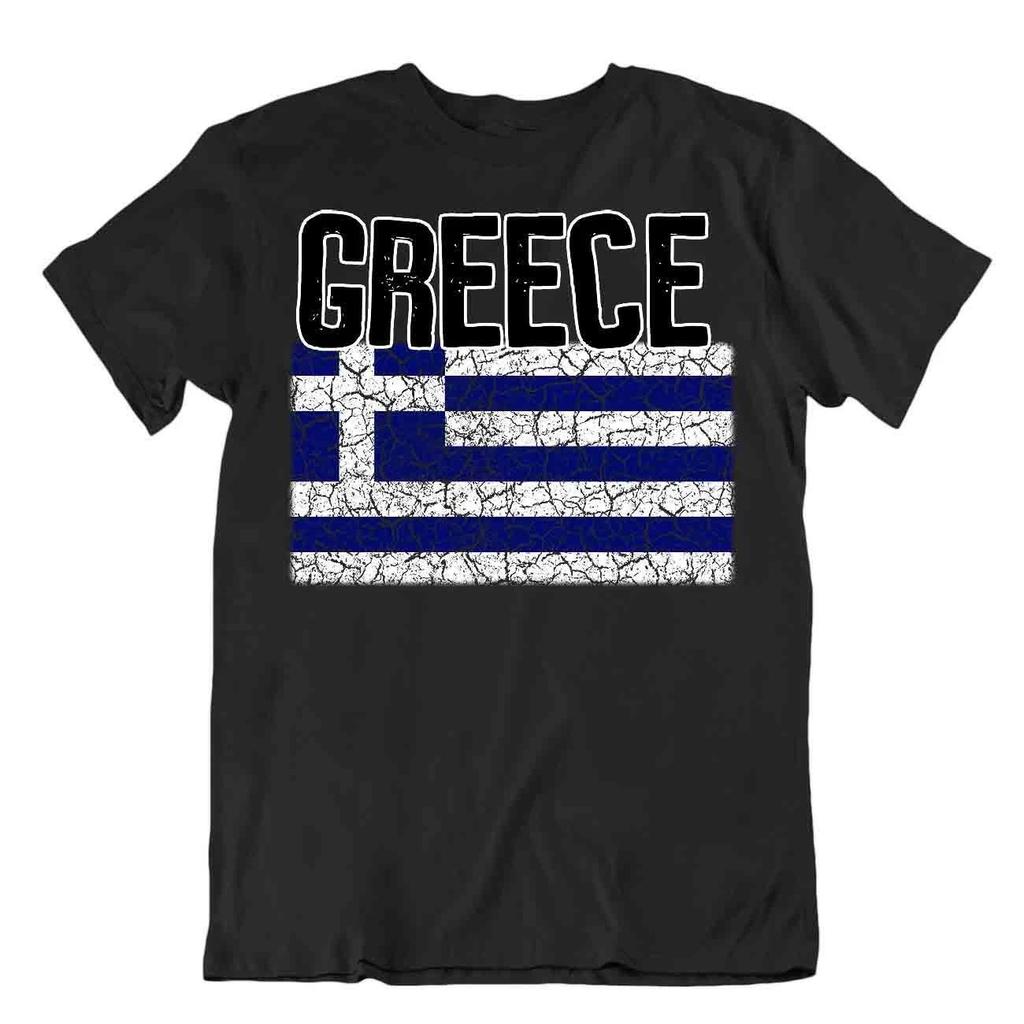 Flag T-Shirt Greece Fashion Country Souvenir Gift Tee Pride logo