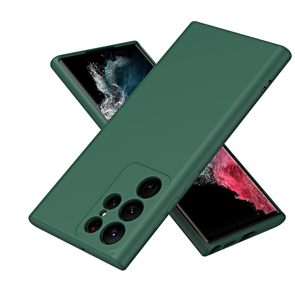 Защитный жидкий силиконовый чехол с мелкими отверстиями для Samsung S24 Ultra S21 S22 S23 FE S24 Plus, силиконовый чехол для Galaxy S24 Ultra