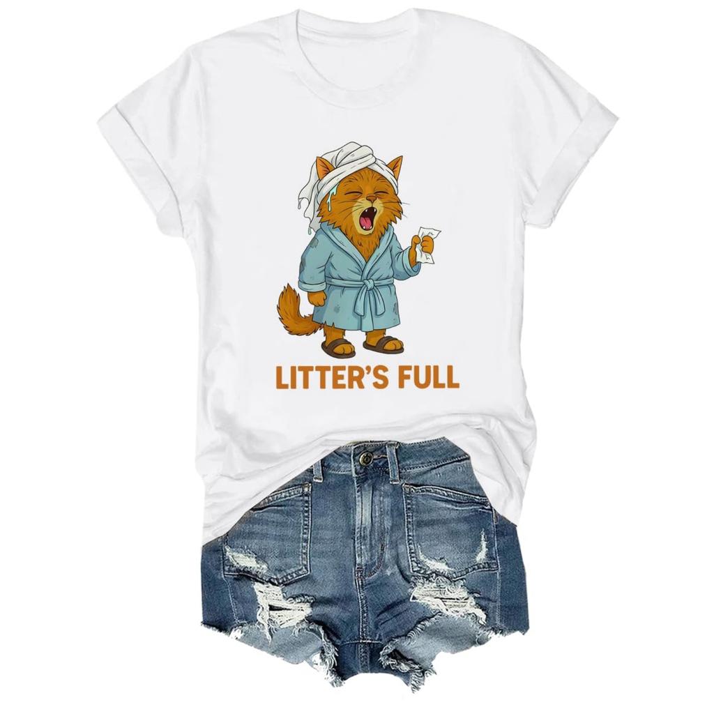 Женская и мужская унисекс модная футболка с принтом, круглым вырезом и коротким рукавом, пуловер