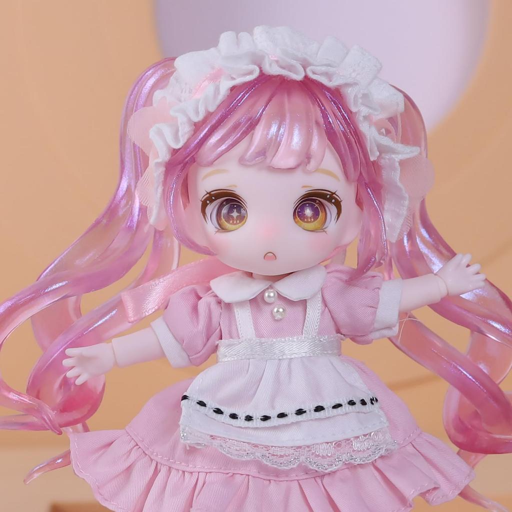 ICY Fortune Days 13 см кукла bjd кукла в стиле аниме, идеально подходящая для куклы-девочки своими руками - набор, подарок, украшение, упражнение, коллекция, 8+ (розовый)