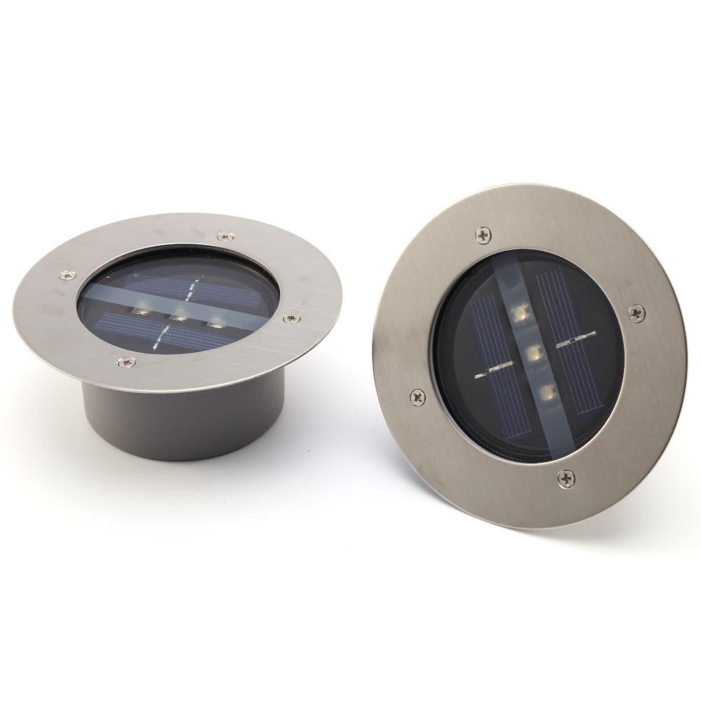 Светодиодный солнечный подземный светильник для сада, настила, освещение