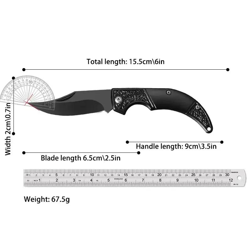 WXCOO All Steel Folding Knife Multifunctional Kitchen Cutter for Cooking Household Fruit Paring and Pocket Knives