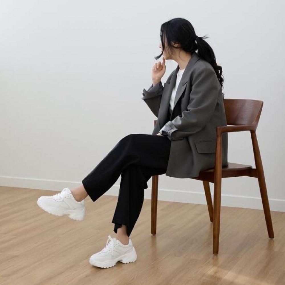 JiSyu Women S Leather Antique Lightweight Platform SneakerS 5cm