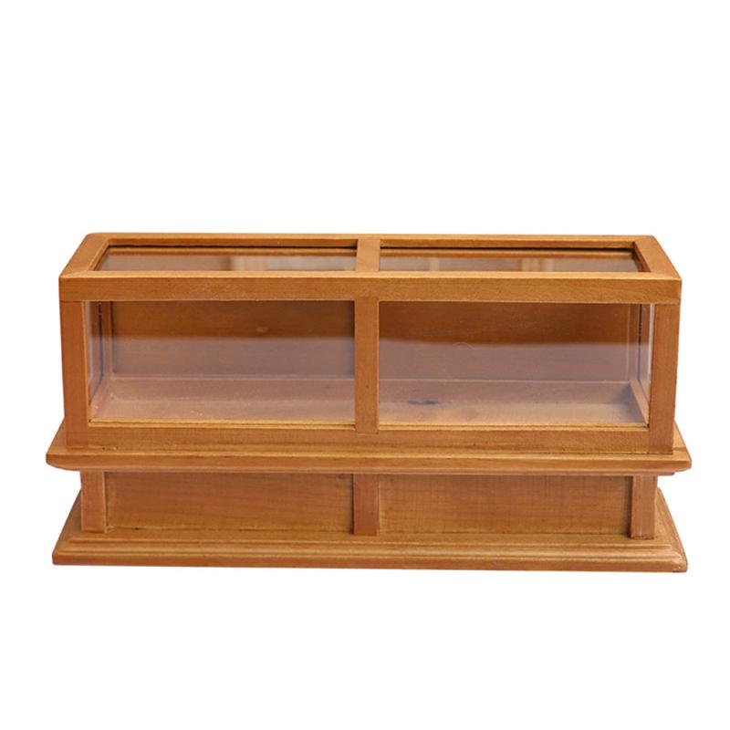 1:12 Simulation Display Cabinet Mini Wooden Furniture Dollhouse For Doll Lovers Collection