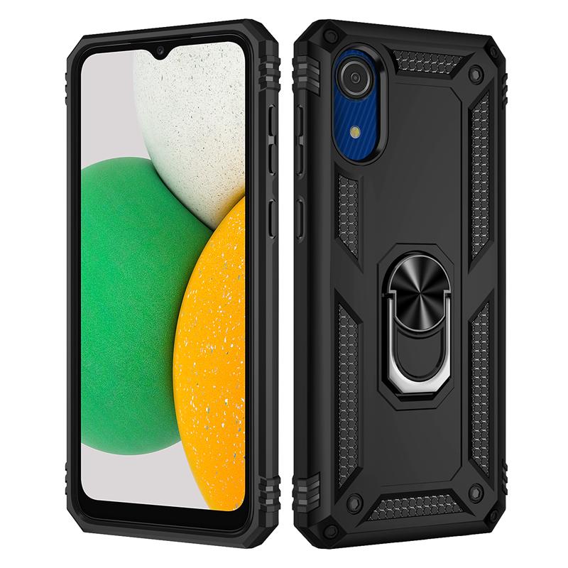 Для Samsung A03 Core Чехол Противоударная Броня Магнитный Автомобильный Держатель Кольцо Подставка Чехол для Телефона Для Samsung Galaxy A03 Core 2021 A032F Задняя Крышка