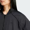 Adidas Оригинальная спортивная куртка свободного кроя с длинным рукавом на молнии, женская куртка черного цвета IT9670