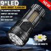 Powerful S79 LED Flashlight 9 LED Work Light Portable Pocket Lantern COB Side Light Outdoor Waterproof Camping Lantern