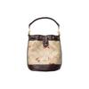 Coach Bucket 16 Letter Logo Heart Print Drawstring Classic Jacquard Leather Bucket Bag Women bags Beige Dark-Brown CK524-IMOT4