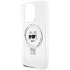 Karl Lagerfeld KLHMP15LHMRSCHH iPhone 15 Pro 6.1" white/white hardcase Ring Stand Choupette Head MagSafe