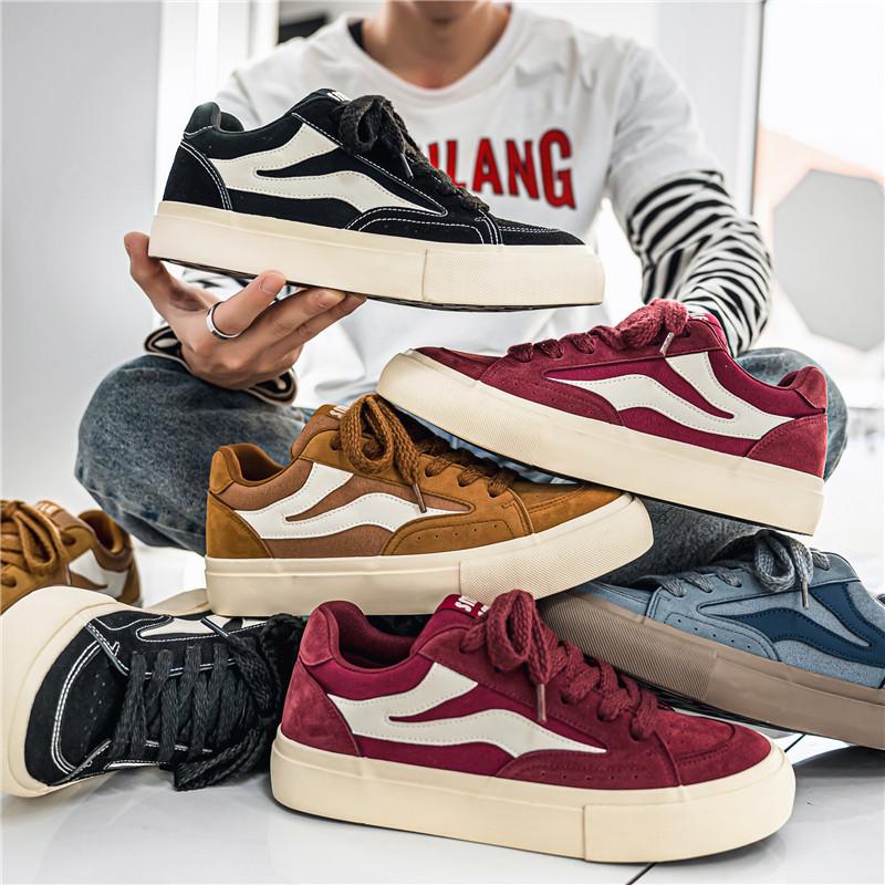 2025 новые нишевые низкие парусиновые туфли для студентов, мужчин, спортивная и любительская мужская обувь, универсальные туфли для сноуборда 7992