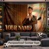 Wall Hanging Tapestry Custom NameAlex Warren Pattern Personalized Printed Fabric Wall Decor