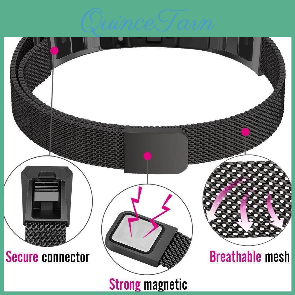Элегантный металлический сетчатый миланский ремешок для Fitbit Alta, магнитный ремешок из нержавеющей стали