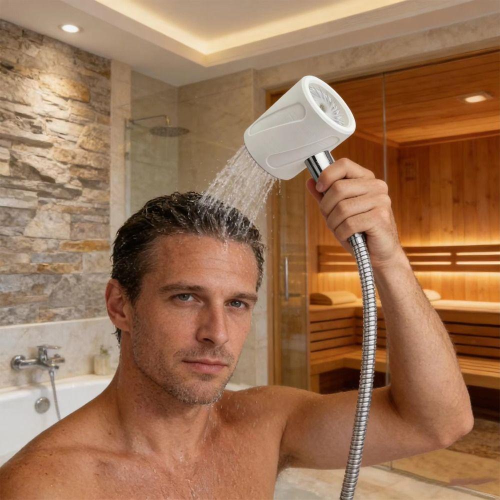 2-in-1 Design Handheld Shower Head Powerful Massage 3D Printed Shower Head Hotel Use