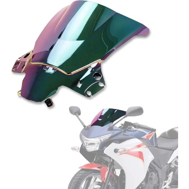 Пластиковый ветровик WindScreen из АБС-пластика для мотоцикла, двойной пузырь, Защитная пленка для экрана, для Honda CBR250R MC41 CBR 250 R 2010 2011 2012 2013