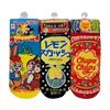 Set of 3 Socks In Candy Lemon Chups Ramune [Alone] Packaging squash/Chupa strawberry/Kuppy