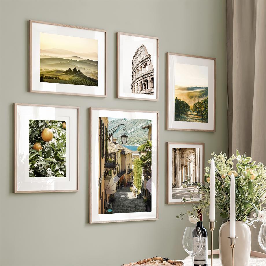 Античная архитектура Горный променад Плакаты и принты Картина на холсте Скандинавское настенное искусство Картины для гостиной Домашний декор