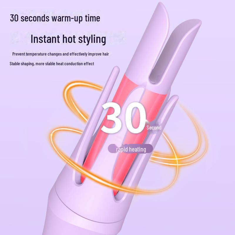 Automatic 32mm Dual-Slot Curling Iron: Long-Lasting Waves, Gentle On Hair, Dorm-Friendly Low Power