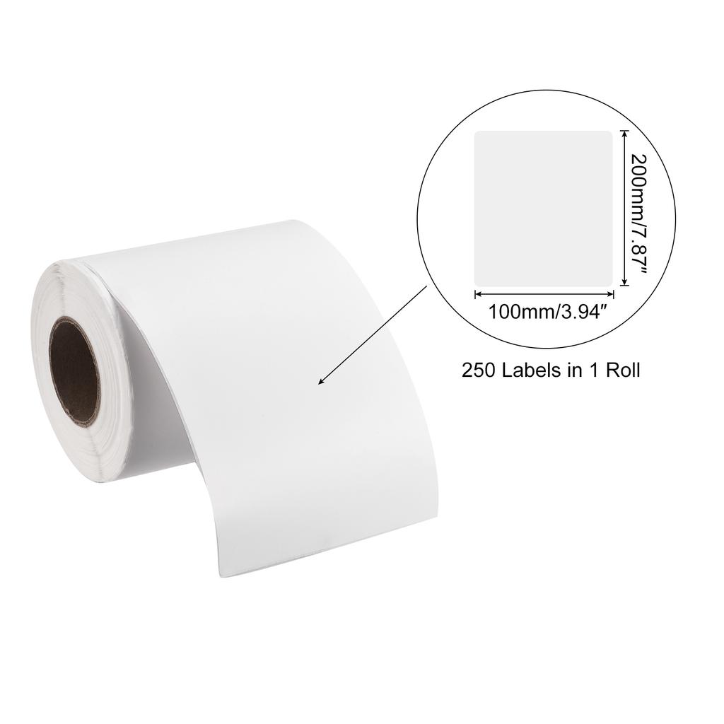 1 Roll Direct Thermal Label Shipping Stickers for Packaging Craft Projects White 250-10000 Labels Self Adhesive Thermal Labels
