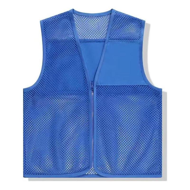 Индивидуальный дышащий сетчатый жилет с логотипом для волонтерской и рекламной деятельности