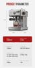 HiBREW H10A Semi Automatic Espresso Coffee Machine, 19Bar Pressure, Cold/Hot Coffee Maker, Milk Frother, Temperature Adjustable, 350ml Pitcher