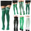 Женские чулки Irish Day St. Чулки Патрика. Зеленые чулки с принтом поверх гольфов.