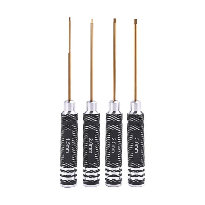 Hex Driver 7/4PCS Hex Allen Screwdriver Kit High Speed Steel RC Tools for Multi-Axis Helicopter RC Models Repair and Dismantle