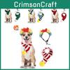 Pet Knitted Adorable Christmas Scarf For Cats And Dogs With Colorful Cartoon Design