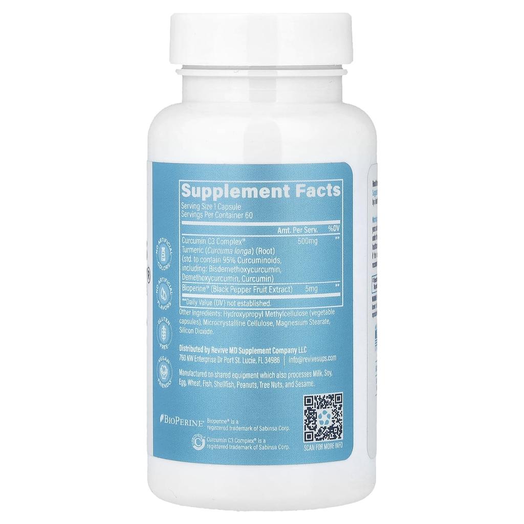 Revive, Curcumin C3 Complex®, 60 Veggie Capsules