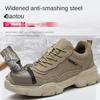 Labor Insurance Shoes, Wear-resistant Shoes, Anti-smashing, Anti-piercing, Non-slip and Deodorant Men's Steel Head Shoes