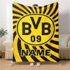 Custom Name Real Madrid Crest blanket for Couch & Bed, Plush Cozy Fuzzy Blanket Super Soft & Warm Blankets for Fall and Winter. 0908264