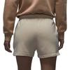 Jordan Brooklyn Comfortable Skin-Friendly Soft Three-Quarter Casual Shorts Women Shorts Legendary-Light-Brown White HJ1366203