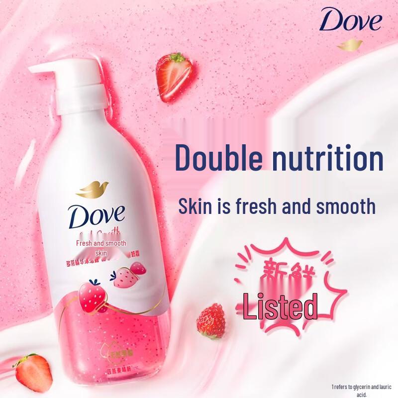 Dove Serum Body Wash Sweet Strawberry & Oat Milk