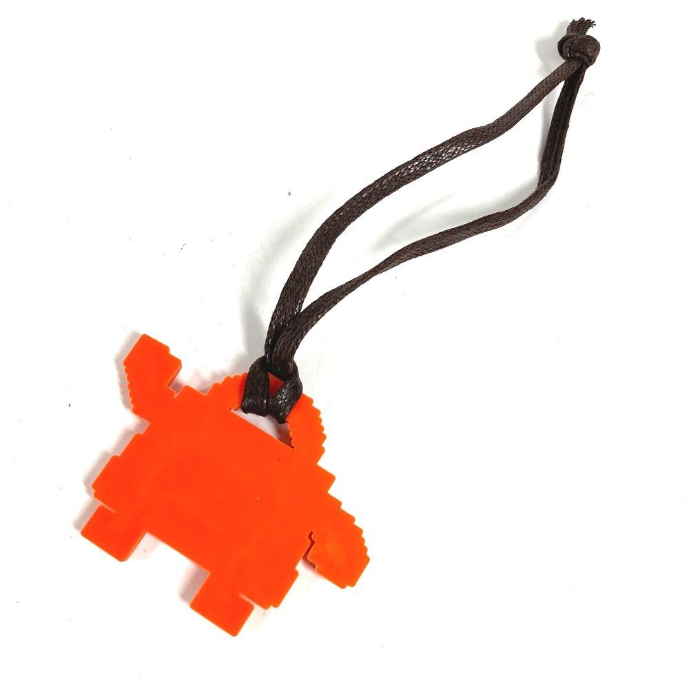 HERMES Kelly doll Bag Charm charm Key Holder rubber Orange