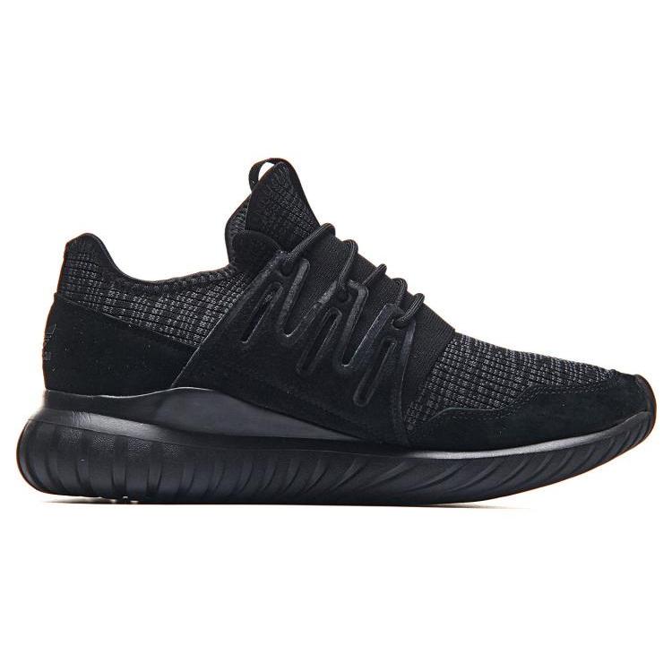 Adidas Originals Tubular Radial Abrasion Resistant Breathable Low top Casual Shoes Unisex Black CQ1412