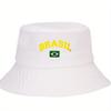 pc BRASIL Print Unisex Casual Fisherman Hat Trucker Cap with Elegant Design And Adjustable Size for Men And Women