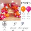 Rose Pink Balloons Garland Arch White Gold Confetti Balloon Kit Baby Shower Wedding Anniversary Birthday Party Decoration Globos