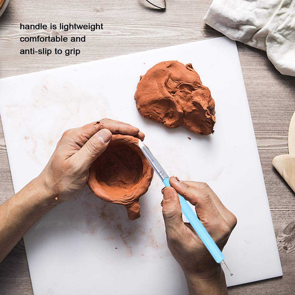 5pcs Clay Sculpting Tool Set Silicone Head Sculpture Tools Shapers Accessory